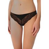 Suwen Kadın New Linda Lace Slip Külot, Siyah (Black 012), Na (Üretici Ölçüsü: L)