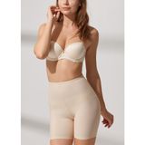 Suwen Kadın Ten Rengi Short Dizüstü Tayt Korse - Konforlu ve Şık Model - XL