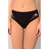 Suwen Karla Yüksek Bel Nakışlı Bikini Alt