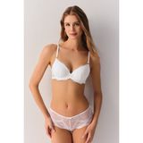 Suwen Lace Deluxe Dantelli Balkonet Sütyen - 80D - Beyaz