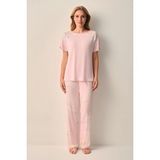 Suwen Laurel Pijama Takımı - Pembe
