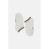 Suwen Lined Lurex Soket Çorap - Standart - Ekru