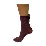 Suwen Lurex Chic Soket Çorap Sc3026102 Bordo