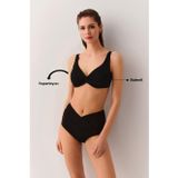 SUWEN Önü Burgulu Balenli Toparlayıcı Bikini Üst