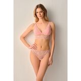 Suwen Powder Dantelli Brazilian String Külot - M - Pembe