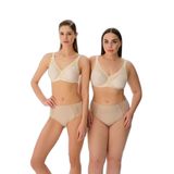 Suwen Rosa Minimizer Toparlayıcı Sütyen, Balenli, Bej, 95D
