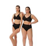 Suwen Rosa Minimizer Toparlayıcı Sütyen, Balenli, Siyah, 95E