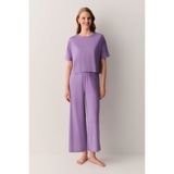 Suwen Sandy Pijama Takımı - Mor - 2XL