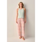 Suwen Sevara Atlet Pantolon Pijama Takımı - Pembe - XL