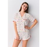 SUWEN Smile Maskülen Şort Pijama Takımı
