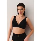 Suwen Üçgen Bikini Üst - 36 - Siyah