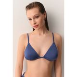 Suwen Üçgen Bikini Üst - 38 - Duman Mavisi