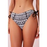 Suwen Yandan Bağlamalı Boncuklu Bikini Altı