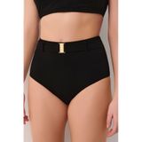 Suwen Yüksek Bel Kemerli Bikini Alt Sbn26550012 Siyah
