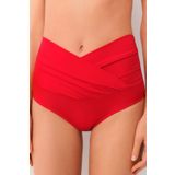 SUWEN Yüksek Bel V Kesim Bikini Alt