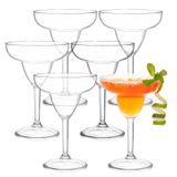 Suwimut 6 kırılmaz margarita bardağı, 284 ml plastik margarita bardakları, kırmızı veya beyaz şarap için kırılmaz bardak, kokteyl, martini, brendi, harika tatil, düğün hediyesi