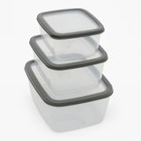 SUWORS 3’lü Sızdırmaz Saklama Kabı Seti | 1600ml + 2800ml + 4600ml | Şeffaf Plastik Yemek Kabı | Gıda Saklama & Mutfak Organizer Kutusu | Mikrodalga ve Buzdolabı Uyumlu