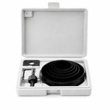SUWORS 8 Parça Buat Açma Panç Seti – Delik Testere Seti 64-73-89-102-127 mm, Metal Ahşap PVC Alçıpan İçin Buat Açma Aparatı ve Adaptörlü Delme Seti
