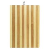 Suwors Bambu Kesme Tahtası – 26X36 Cm Metal Kulplu Doğal Ahşap Kesim Panosu, Sebze Ve Et Kesme Tahtası, Çizilmez, Hijyenik Ve Dayanıklı