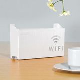 SUWORS Dekoratif Modem ve Kablo Saklama Kutusu - Duvara Monte Edilebilir Plastik Router Gizleyici, Ev ve Ofis İçin Düzenleyici Wi-Fi Kutusu (25x15x6 cm) - Beyaz