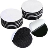 Suwors Halı Kaydırmaz Ped 10'lu Set - Çift Taraflı Yapışkanlı Cırtlı Halı Sabitleyici Bant - 5cm Yuvarlak Kilim, Paspas ve Koltuk Sabitleyici Bant