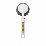 Suwors Saplı Çelik Bulaşık Teli - Paslanmaz Top Tel Bulaşık Süngeri ve Fırçası - İnatçı Yağ, Kir ve Yanıklar İçin Ergonomik Saplı Tencere Temizleyici - Mutfak Temizlik Gereçleri
