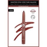 Suya Dayanıklı 11 Saat Kalıcı Yoğun Pigmentli Kremsi Göz Kalem Farı - Master Stay 06 Gleaming Maroon - KIRMIZI
