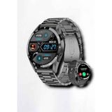 Suya Dayanıklı Dokunmatik Akıllı Saat Bluetooth 5.0, Sesli Asistan ve Sağlık Takibi - Altın - Siyah - 35 - 48 mm - Belirtilmemiş