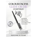 Suya Dayanıklı Jel Göz Kalemi Yoğun Pigmentli Bulaşmaz Akmaz 24 Saat kalıcı Göz İçi Kullanıma Uygun Pürüzsüz Sürüm Profesyonel Eyeliner MAC-EYELINER-GLIDE-5
