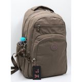 Suya Dayanıklı Krinkıl Kumaş Vizon Unisex Okul Çantası 18