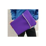 Suya Dayanıklı Neopren Notebook Tablet Ipad Macbook Pro Air Mor Laptop Kılıfı Çantası 13" Inç 15" mor