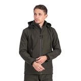 Suya Dayanıklı Slim Fit Softshell Kapüşonlu Erkek Mont Renk:Saks Mavisi_Beden:4XL