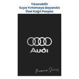 Suya Dayanıklı Yıkanabilir Audi Oto Paspas Kağıdı Siyah 50 Adet