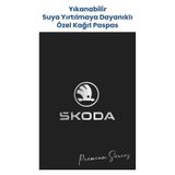 Suya Dayanıklı Yıkanabilir Skoda Oto Paspas Kağıdı Siyah 50 Adet
