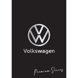 Suya Dayanıklı Yıkanabilir Volkswagen Oto Paspas Kağıdı Siyah Gümüş Baskı 50 Adet - 35X50CM - Kalın - Siyah - Gümüş