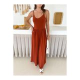 SUYA US WEAR KADIN İP ASKILI BOL PAÇA SANDY KUMAŞ TULUM