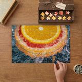 Suyun Içindeki Meyveler Tasarımı 240 Parça Ahşap Puzzle Ahşap Kutuda MP01839