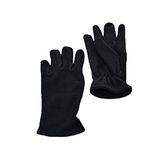 Suyutti Erkek Polar Bilek Lastikli Eldiven (K-430-33) Siyah Standart