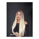 Suzan Peruk Düz Uzun Perçemsiz Cilt Görünümlü Medikal Özel Peruk Küllü Kumral