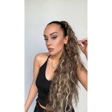 Suzan Peruk Kumral sarı ışıltılı Tokalı Mandallı Postiş At Kuyruğu -Tak ve çık Videolu ürün
