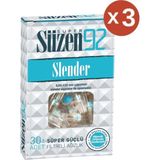 SÜZEN92 Sigara Ağızlığı Filtresi Slender 3'lü Set - Kırmızı
