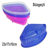 Süzgeçli Lavabo İçi Çöp Süzgeçi Plastik Lavabo Çöp Torbası 23x17x10 Lavabo İçi Köşe Çöp Arıtıcı