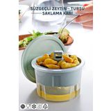 Süzgeçli Zeytinlik - Zeytin, Turşu Saklama Kabı 650Ml.