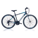 Suzico Suzcio Manama 28'700C Jant 21 Vites 18" Kadro V Fren Şehir Bisikleti - Siyah - Beyaz - Mavi