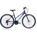 Suzico Suzcio Nepal 28'700C Jant 21 Vites 18" Kadro V Fren Şehir Bisikleti - Siyah - Beyaz - Pembe
