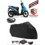 Suzuki Address 110 Branda Siyah Arka Çanta Uyumlu(Topcase) Motosiket Brandası Motor Örtüsü Çadır Su Geçirmez Motosiklet Kılıfı Motor Brandası,lastikli,taşıma Torbalı