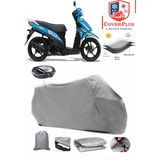 Suzuki Address Branda Gri Arka Çanta Uyumlu(Topcase) Motosiket Brandası Motor Örtüsü Çadır Su Geçirmez Motosiklet Kılıfı Motor Brandası,lastikli,taşıma Torbalı