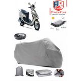 Suzuki An 125 Hk Branda Gri Arka Çanta Uyumlu(Topcase) Motosiket Brandası Motor Örtüsü Çadır Su Geçirmez Motosiklet Kılıfı Motor Brandası,lastikli,taşıma Torbalı