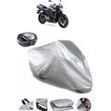 Suzuki B-King Arka Çanta Uyumlu Motosiklet Brandası Lüx Kalite Kalın Yüksek Kalite - Gri