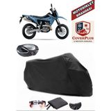 Suzuki DR-Z4SM Branda Siyah Arka Çanta Uyumlu(Topcase) Motosiket Brandası Motor Örtüsü Çadır Su Geçirmez Motosiklet Kılıfı Motor Brandası,lastikli,taşıma Torbalı